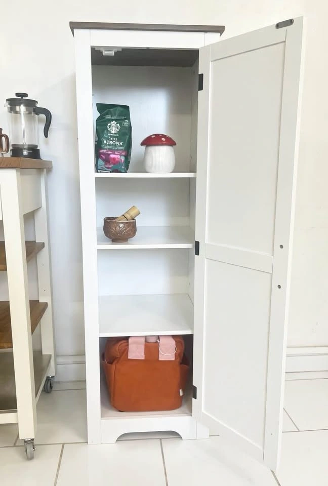Farmhouse Barn Door Accent Cabinet - Like New - photo 3