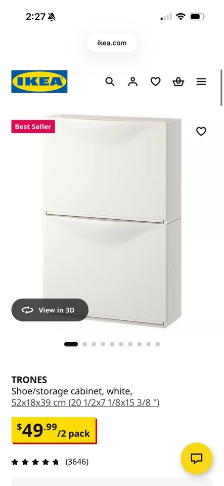 IKEA Trones Shoe Cabinet - photo 3