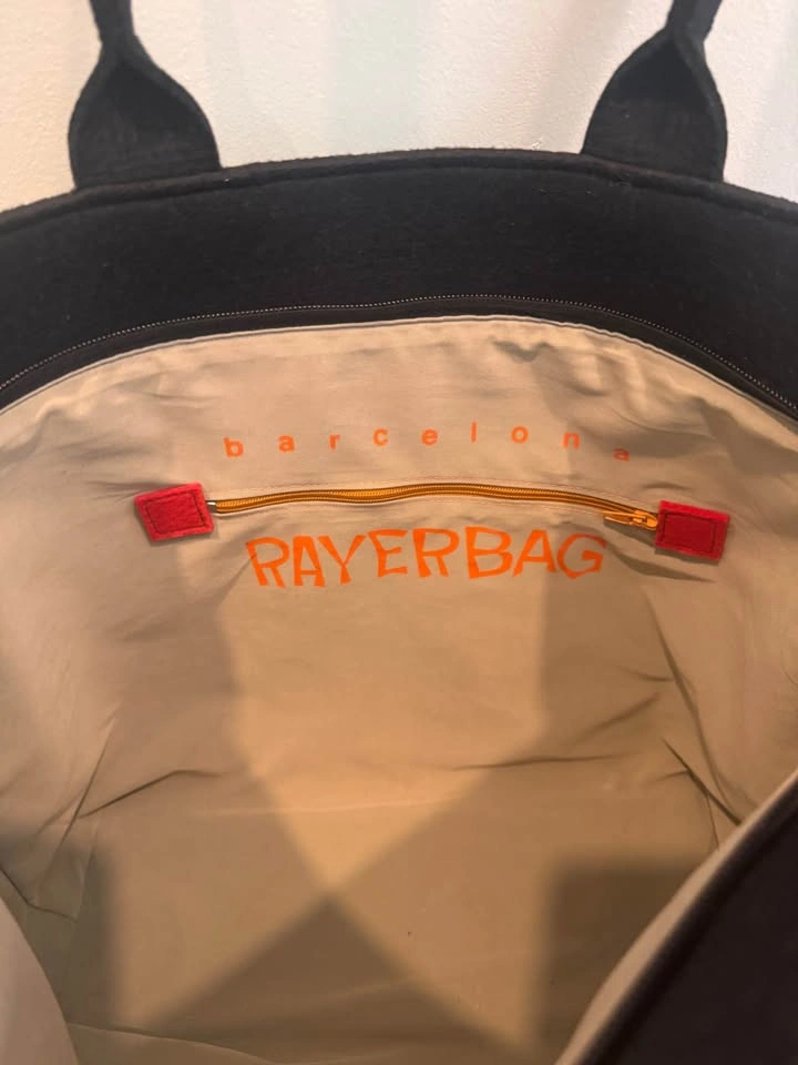Rayerbag made in Barcelona Spain. Beautiful felt tote with vibra - photo 2