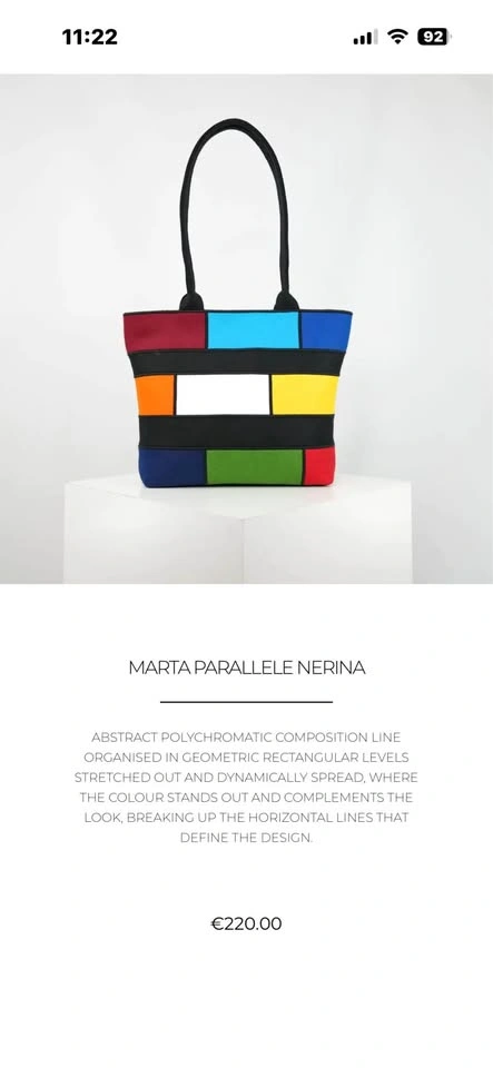 Rayerbag made in Barcelona Spain. Beautiful felt tote with vibra - photo 4