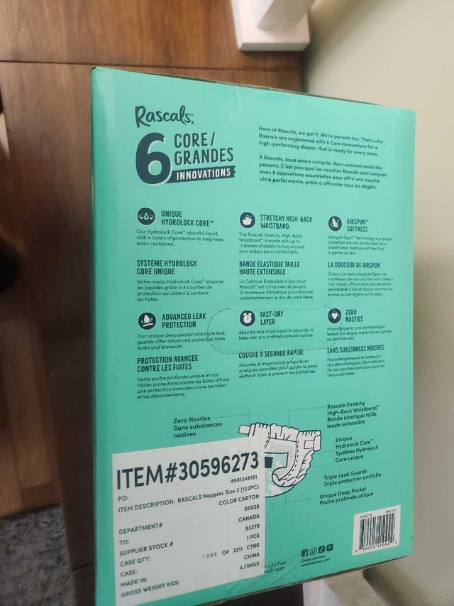 Baby diapers rascals 2 (152pack) - photo 5