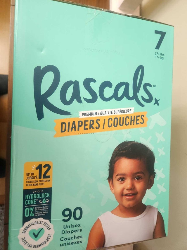 Baby Diapers Rascal Size 7 (90 Pack)