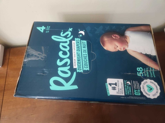 Rascal's Baby Diapers Size 4 (58 Count) - Overnight - photo 2