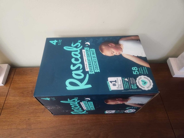 Rascal's Baby Diapers Size 4 (58 Count) - Overnight - photo 3