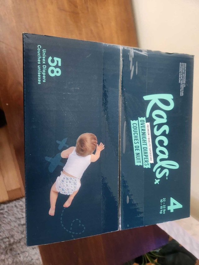 Rascal's Baby Diapers Size 4 (58 Count) - Overnight - photo 5