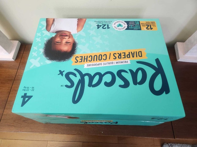Rascal's Baby Diapers Size 4 (124 count)