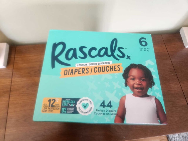 Rascals Diapers Size 6 (44 Pack)