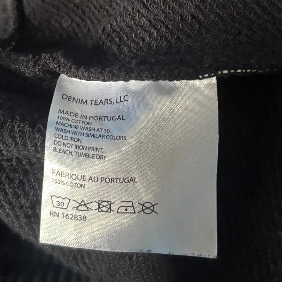Denim Tears The Cotton Wreath Shorts Black - photo 4