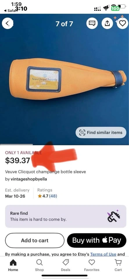 Veuve Clicquot Brut Orange Insulated Bottle Sleeve - photo 3
