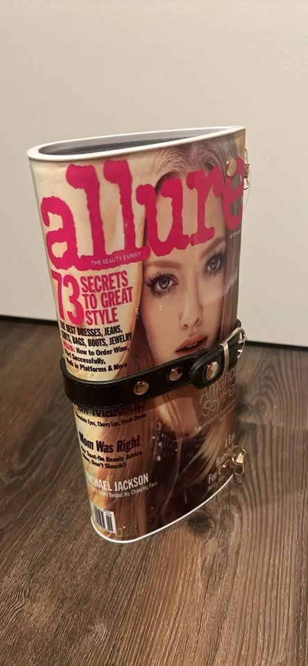 Crossbody Magazine Hard Shell Purse With Removable Chain That Ca - photo 3
