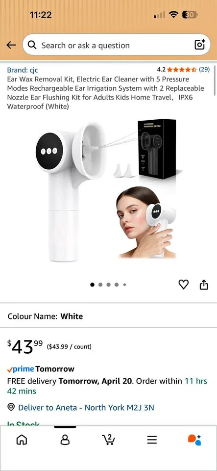 Electric Ear Wax Removal Kit