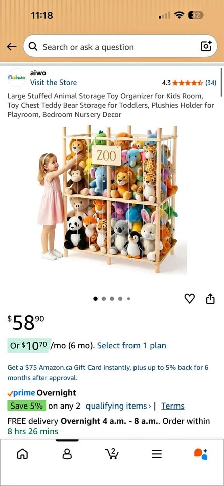 Animal zoo toy storage