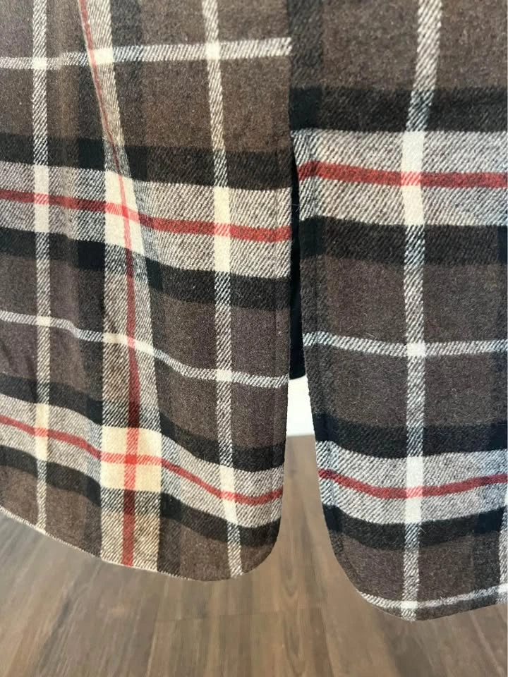 PINK MARTINI BRAND Plaid Long Coat - Des Plaines - photo 4
