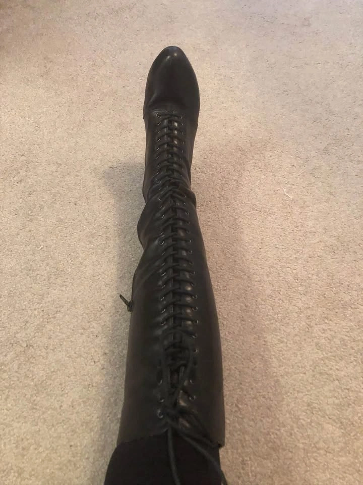 NEW BLACK LEATHER BOOTS with side zipper - Des Plaines - photo 3