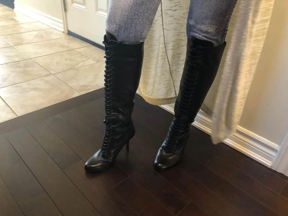 NEW BLACK LEATHER BOOTS with side zipper - Des Plaines - photo 5