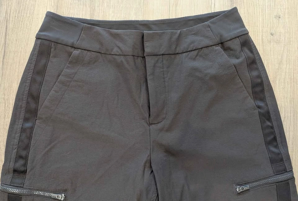 Athleta Headlands Hybrid Cargo Pants Brown Ankle Zip Pocket Trav - photo 4