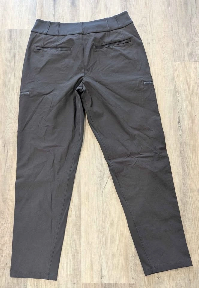 Athleta Headlands Hybrid Cargo Pants Brown Ankle Zip Pocket Trav - photo 5