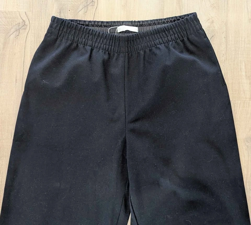 OAK + FORT Black Pull-On Pants | Elastic Waist Minimalist Trouse - photo 3
