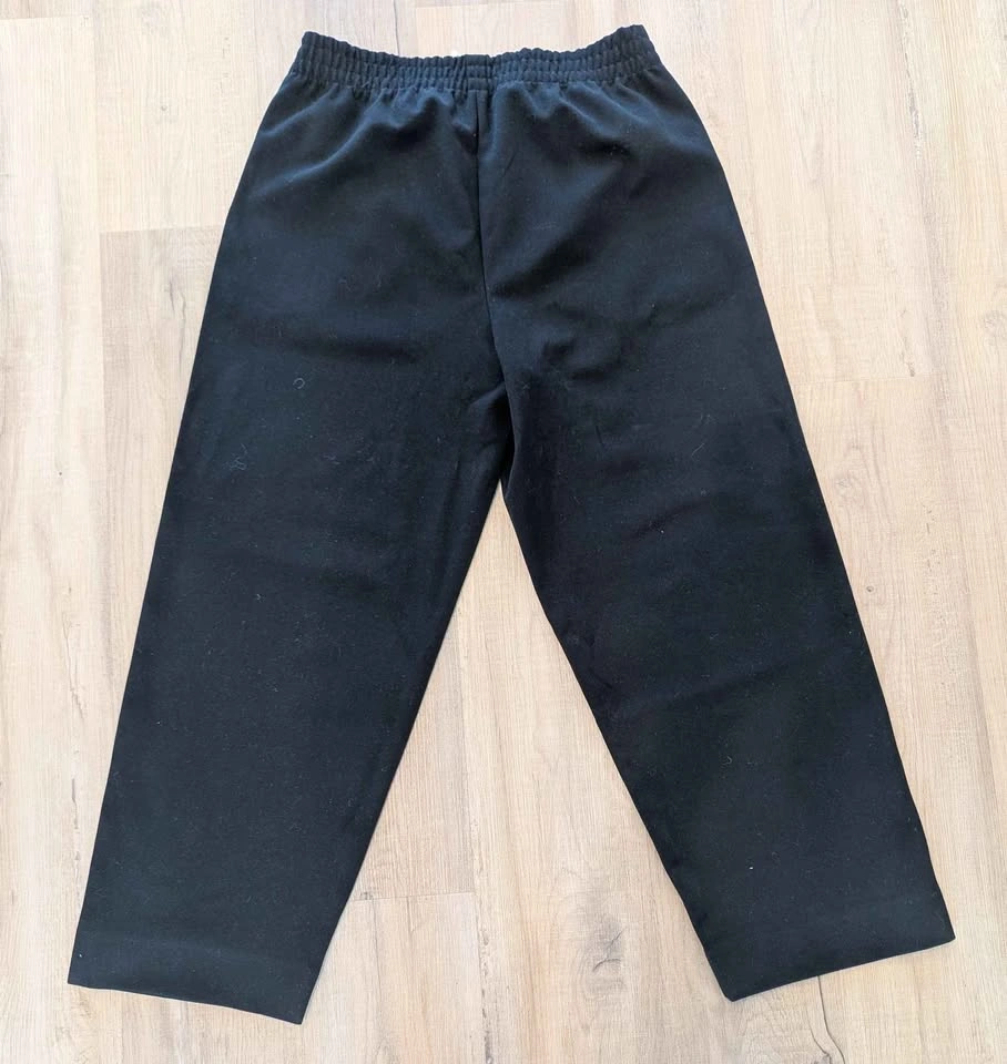 OAK + FORT Black Pull-On Pants | Elastic Waist Minimalist Trouse - photo 5