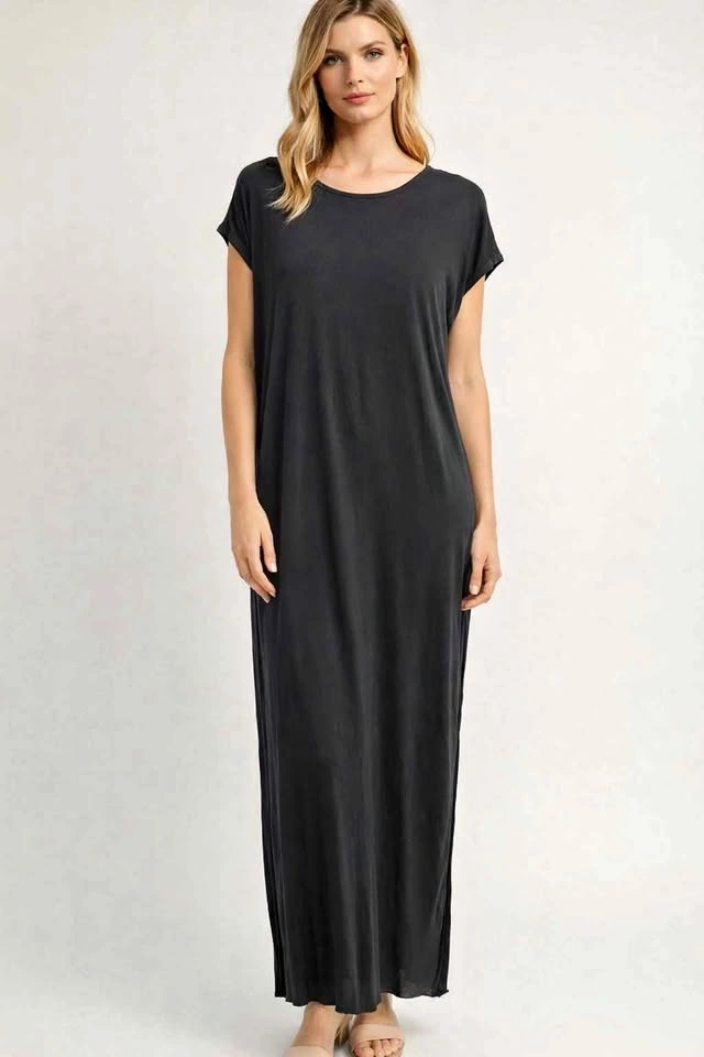 Wilfred Free Black Maxi Dress | Minimalist Capsule Wardrobe | So