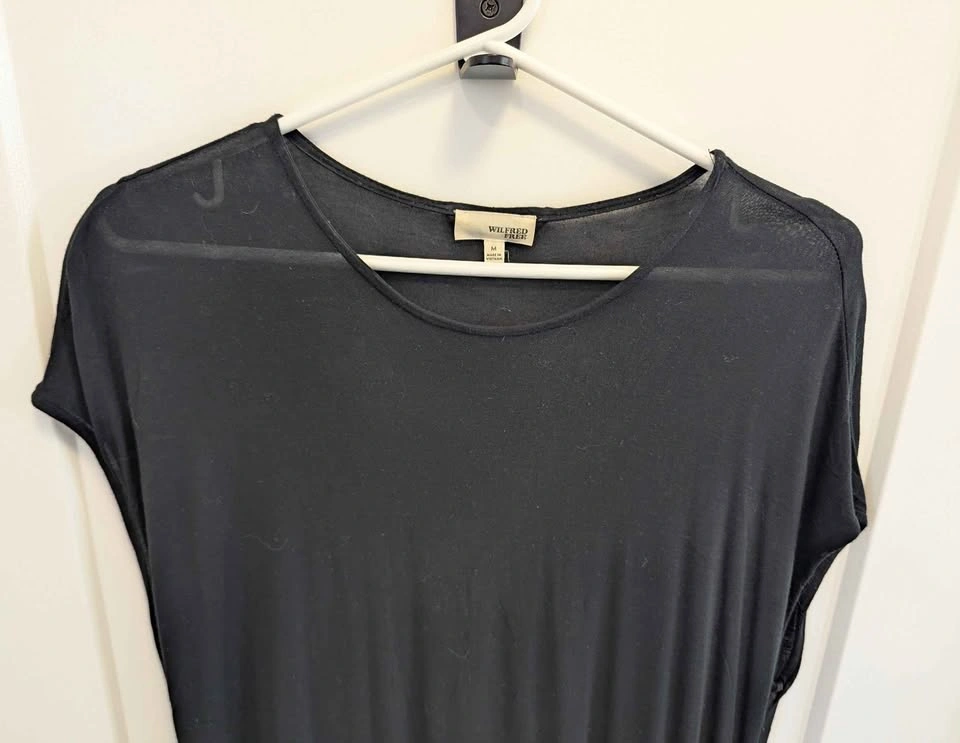 Wilfred Free Black Maxi Dress | Minimalist Capsule Wardrobe | So - photo 3