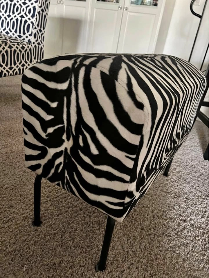 Accent Zebra Print Chair