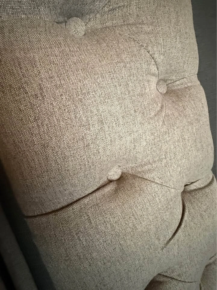 Grey Upholstered Daybed with Storage Drawers + IKEA Mattress - photo 2