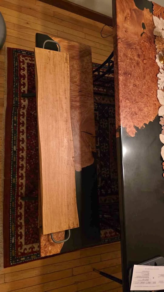 Large charcuterie board with iron handles