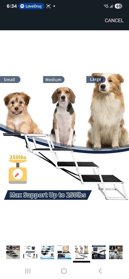 Snaggle Paw vehicle dog stairs Xtra wide - photo 2