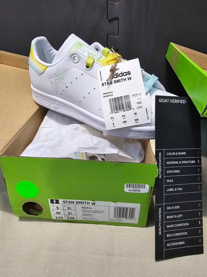 Adidas Stan Smith W Tinkerbell Shoes - New - US 5 & US 6 - photo 2