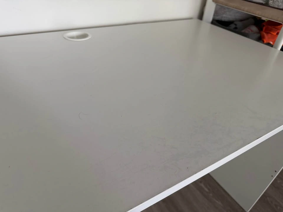 White Desk w Storage - photo 3