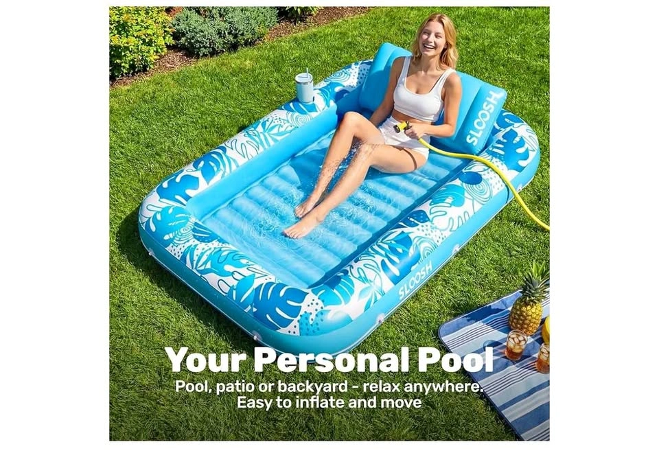 Sloosh Inflatable Tanning Pool & Sun Tan Tub - Large