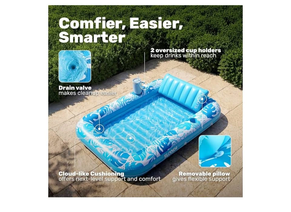 Sloosh Inflatable Tanning Pool & Sun Tan Tub - Large - photo 2