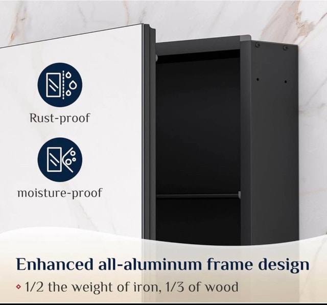 BNIB 30x26 Medicine Cabinet with Mirror - photo 5