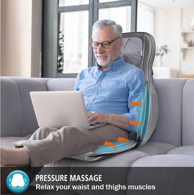 Comfier Shiatsu Full Body Massage Chair Pad w/ Heat – Brand New - photo 5