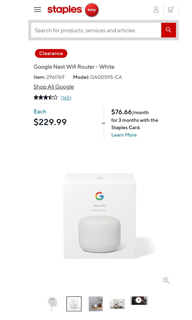 Brand new sealed Google Nest Wifi Router - photo 2