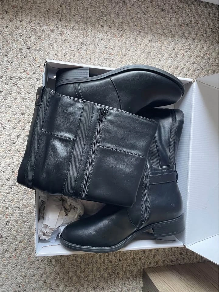 Extra Wide Width Tall Riding Boots Size 8.5W - photo 3