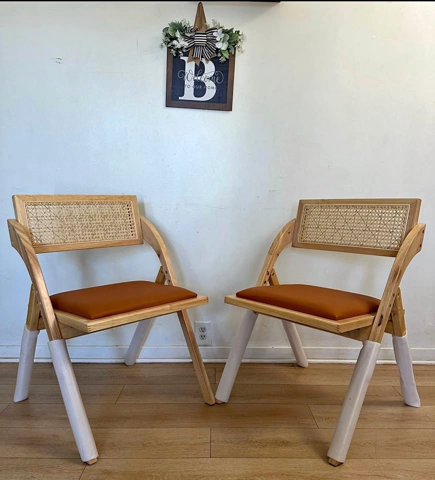 Set of 2 Folding Dining Chairs