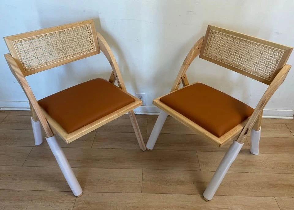 Set of 2 Folding Dining Chairs - photo 3