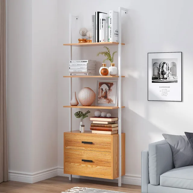 NEW SogesHome Ladder Shelf w/ 2 Drawers thumbnail