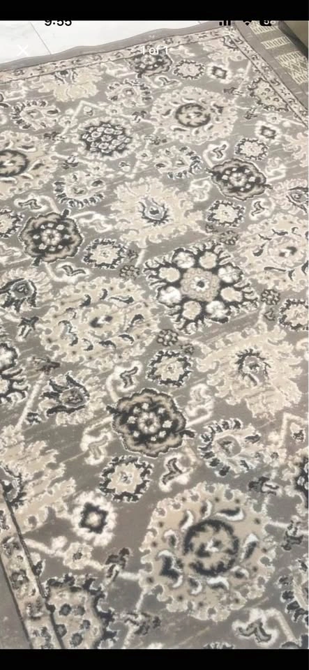Grey rug 5 by 7 40$ price firm