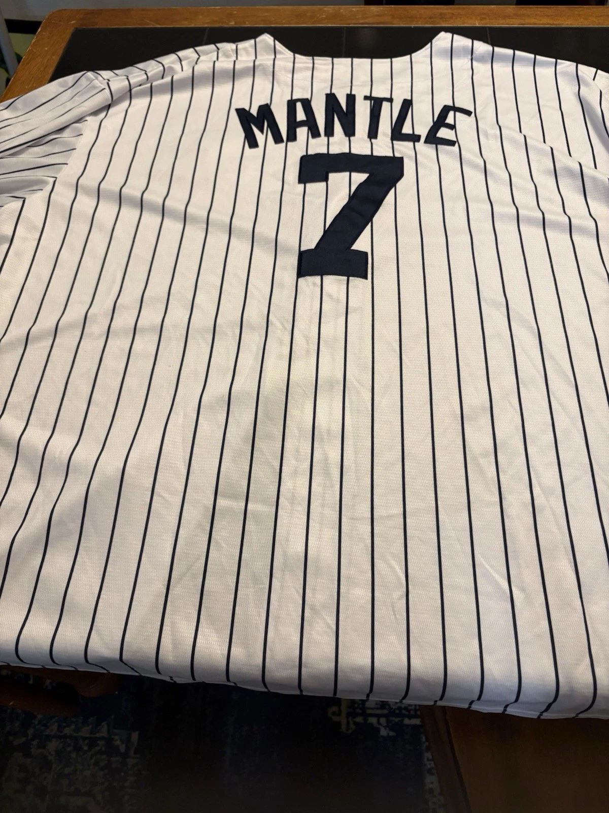 NY Yankee Mickey Mantle #7 Majestic Cooperstown Jersey 5XL
