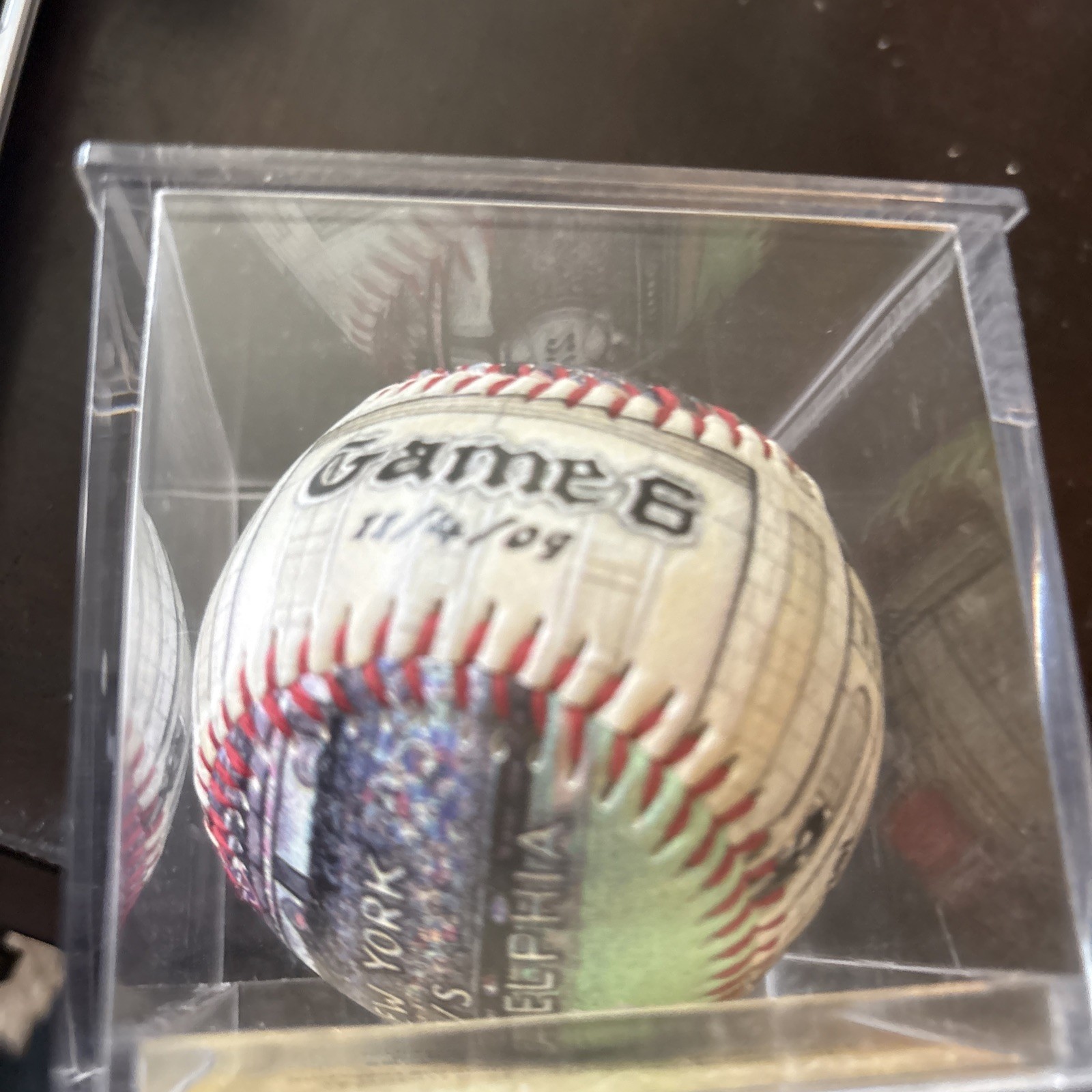 Yankees Game 6 Commemorative Ball 11/4/09 - photo 2