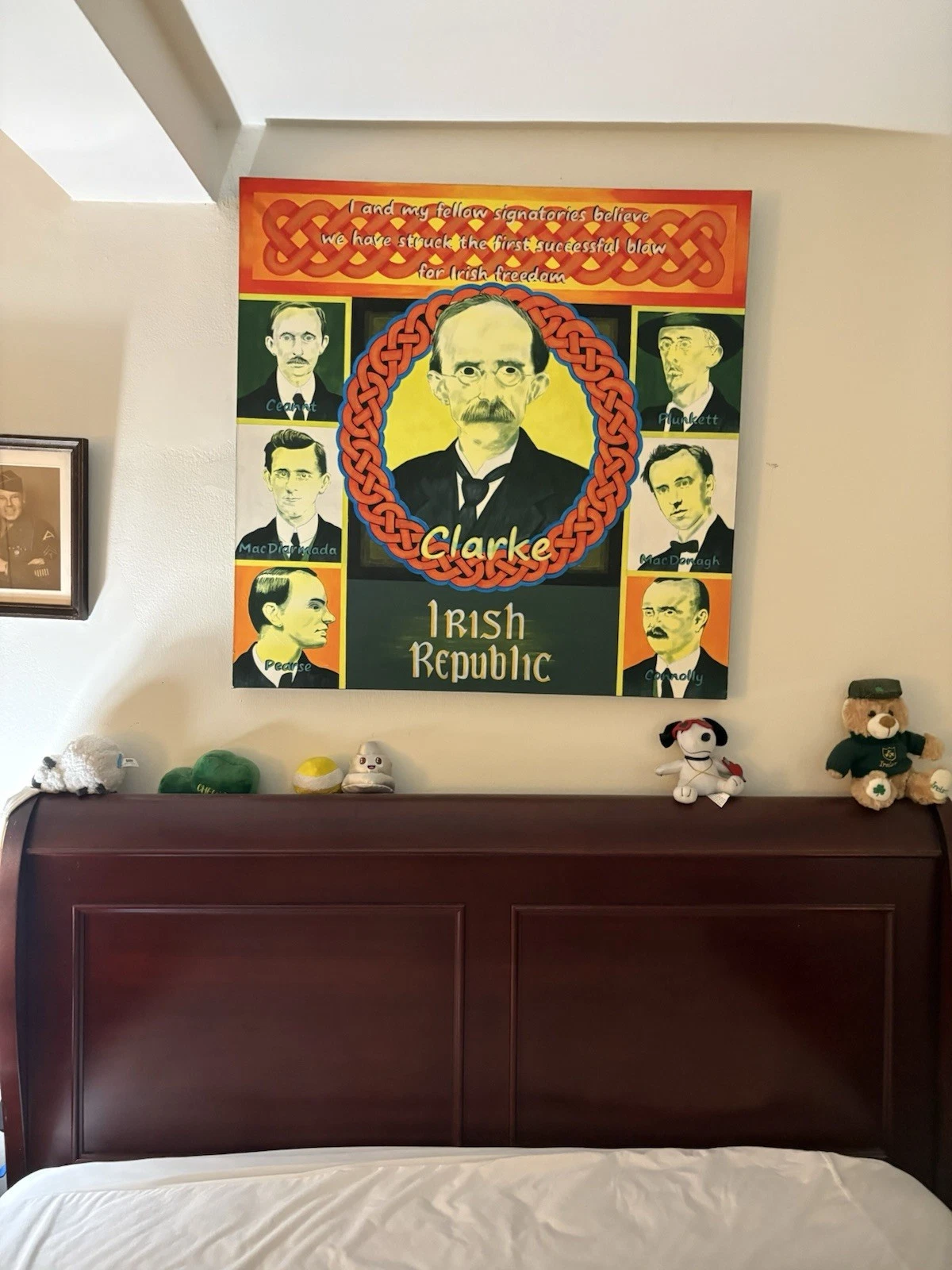 Original Hand-Painted Irish Republic Artwork – Tribute to 1916 L