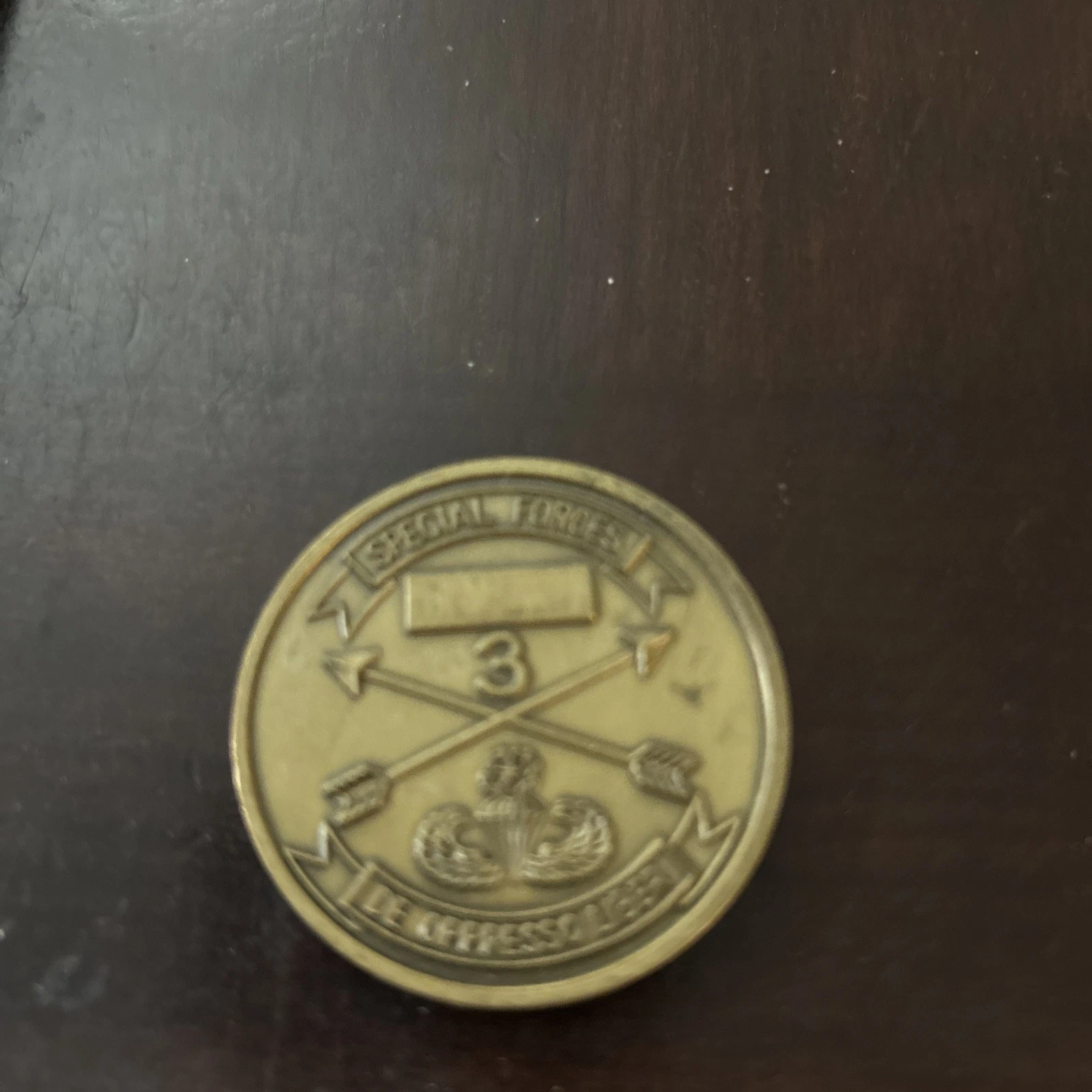 CHALLENGE COIN - 3rd Special Forces Desert Rats Airborne Caribs - photo 2