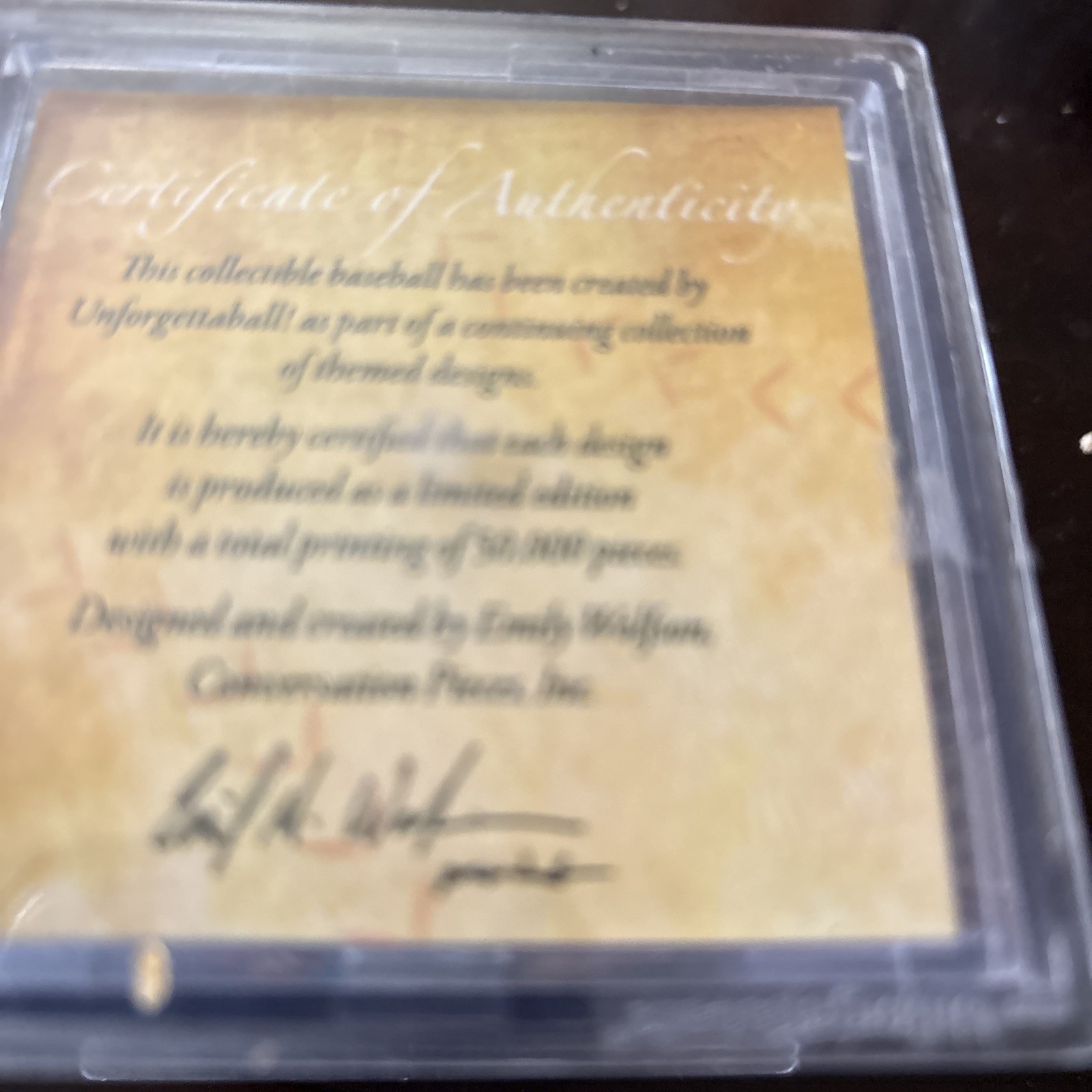 Collectible Yankees Baseball In Display Box With Certificate Of - photo 4