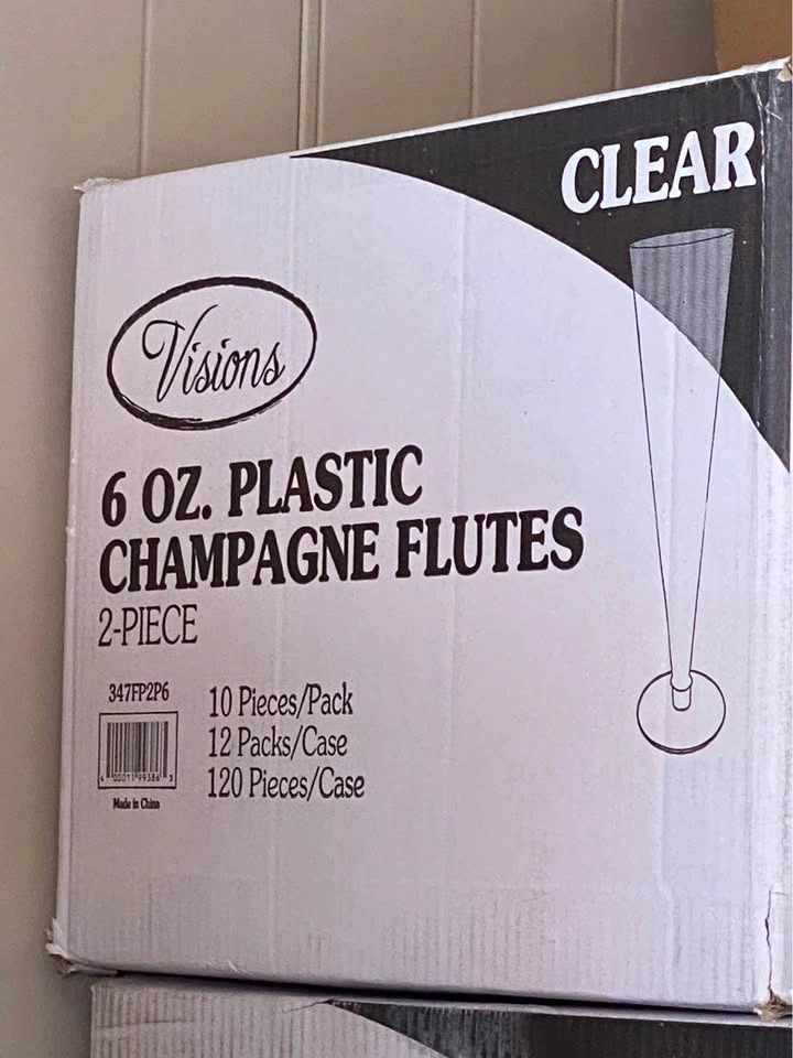 Champagne Flutes 6oz Plastic - photo 3