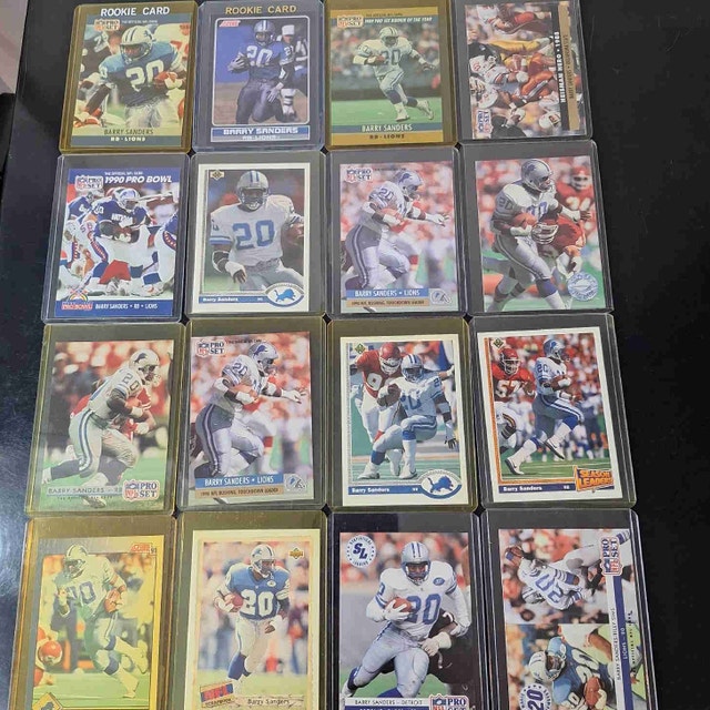 NFL Barry Sanders Card Lot