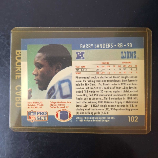 NFL Barry Sanders Card Lot - photo 4