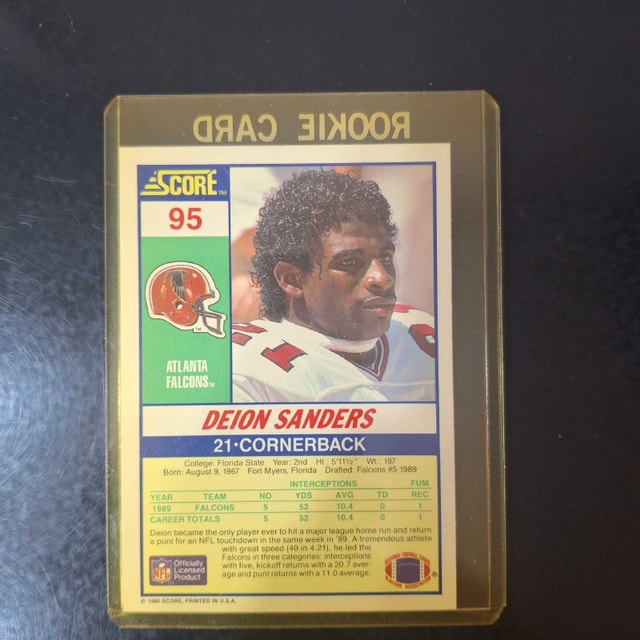 Deion Sanders NFL & MLB Cards - photo 4